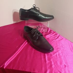 Joseph Abboud Mens SZ 12M Dress Formal Black Leather Shoes.